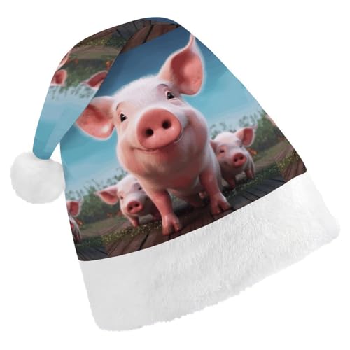 FZQVSGW Weihnachtsmützen für Erwachsene, Weihnachtsfest, Festliche Weihnachtsmützen für Männer und Frauen, Weihnachtsmann-Weihnachtsmütze, lustig, niedlich, Nikolausmütze FZQVSGW Weihnachtsmützen für Erwachsene, Weihnachtsfest, Festliche Weihnachtsmützen für Männer und Frauen, Weihnachtsmann-Weihnachtsmütze, lustig, niedlich, Nikolausmütze von FZQVSGW