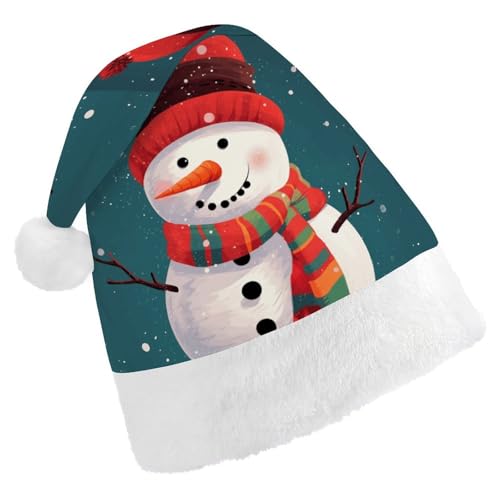 FZQVSGW Weihnachtsmützen für Erwachsene, Weihnachtsfest, Festliche Weihnachtsmützen für Männer und Frauen, Weihnachtsmannmütze, Schneemann, Weihnachtsmannmütze FZQVSGW Weihnachtsmützen für Erwachsene, Weihnachtsfest, Festliche Weihnachtsmützen für Männer und Frauen, Weihnachtsmannmütze, Schneemann, Weihnachtsmannmütze von FZQVSGW