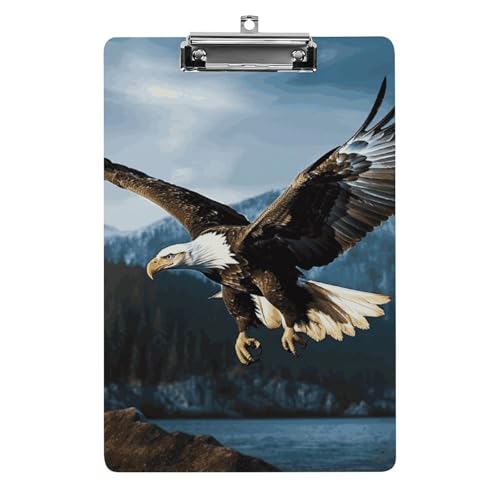 Klemmbrett mit Adler bei Jagd, 21,6 x 32,5 cm, Acryl-Klemmbrett mit Metallclip, Briefgröße, A4-Halter, niedliches hängendes Klemmbrett für die Arbeit Klemmbrett mit Adler bei Jagd, 21,6 x 32,5 cm, Acryl-Klemmbrett mit Metallclip, Briefgröße, A4-Halter, niedliches hängendes Klemmbrett für die Arbeit von FZQVSGW