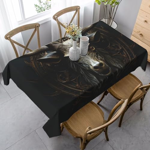 FZQVSLCM Tischdecken für rechteckige Tische, wasserdicht, Geweih, knitterfrei, Bauernhaus-Esstischdecke, robuster Stoff, Tischdecke für drinnen und draußen, 140 x 89 cm FZQVSLCM Tischdecken für rechteckige Tische, wasserdicht, Geweih, knitterfrei, Bauernhaus-Esstischdecke, robuster Stoff, Tischdecke für drinnen und draußen, 140 x 89 cm von FZQVSLCM