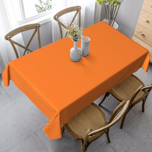FZQVSLCM Tischdecken für rechteckige Tische, wasserdicht, Schönheit, gebranntes Orange, knitterfrei, Bauernhaus-Esstischabdeckung, robuster Stoff, Tischdecke für drinnen und draußen, 140 x 89 cm FZQVSLCM Tischdecken für rechteckige Tische, wasserdicht, Schönheit, gebranntes Orange, knitterfrei, Bauernhaus-Esstischabdeckung, robuster Stoff, Tischdecke für drinnen und draußen, 140 x 89 cm von FZQVSLCM