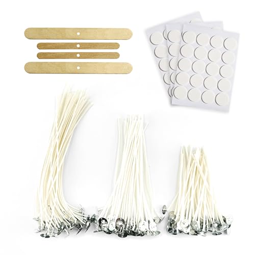 150 Stück (50 20 cm + 50 15 cm + 50 10 cm) kerzendocht，kerzendochte für Kerzen，dochte für Kerzen，Kerzen docht Set，docht für Kerzen von FZSECRIU