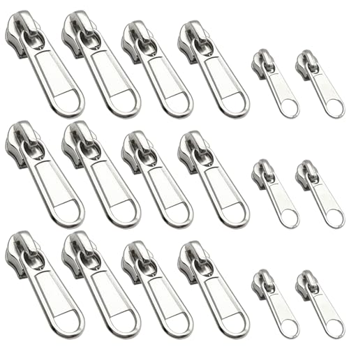 Reißverschluss Reparaturset 18 Stück,für Jacken, Taschen, Nylon-Reißverschluss Reissverschluss Reparatur Set, Reißverschluss Zipper Ersatz, Zelte, Gepäck, Schlafsack, Koffer, Sofa Reißverschluss Reparaturset 18 Stück,für Jacken, Taschen, Nylon-Reißverschluss Reissverschluss Reparatur Set, Reißverschluss Zipper Ersatz, Zelte, Gepäck, Schlafsack, Koffer, Sofa von FZSECRIU