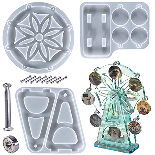 Silikonformen epoxidharz,Epoxidharz set formen, epoxidharz formen silikon, 13 Stück epoxidharz set, für DIY Rotierendes Riesenrad Bilderrahmen Silikonformen epoxidharz,Epoxidharz set formen, epoxidharz formen silikon, 13 Stück epoxidharz set, für DIY Rotierendes Riesenrad Bilderrahmen von FZSECRIU