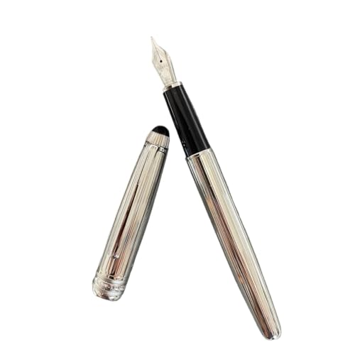 FZXCG Meteal Kugelschreiber 163 Tintenroller Füllfederhalter zum Schreiben von Geschenkstift (B, Stift mit Tasche) von FZXCG