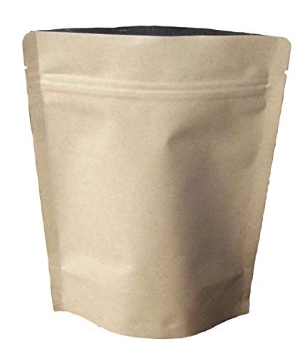 Fa.ars 50 Aroma Beutel Druckverschlussbeutel 11x18,5x5 Aluminiumfolie Beutel Zip Papiertüten Kraftpapierbeutel mit Boden für Verpackung von Kaffee,Tee Lebensmittel und Snack mehr Fa.ars von Fa.ars