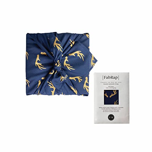 Fabric Gift Wrapping Furoshiki FabRap Midnight Reindeers (Medium 55x55cm) von FabRap CHANGE THE WAY WE GIVE
