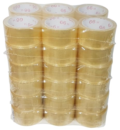 FabaCare Paketklebeband, stark klebend, Transparentes Klebeband für Kartons, Versandklebeband, Paketband, Verpackungsband, Packband, Haftklebeband, Klebebandrolle, Packbandrolle, 66m x 50mm, 36 Rollen FabaCare Paketklebeband, stark klebend, Transparentes Klebeband für Kartons, Versandklebeband, Paketband, Verpackungsband, Packband, Haftklebeband, Klebebandrolle, Packbandrolle, 66m x 50mm, 36 Rollen von FabaCare
