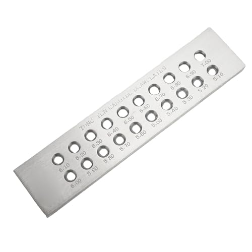 Draht-Drawplate, 5.1-7,0 Mm Drahtschlossplatte mit 20 Runden Löchern, Wolfram-Vergaser-Stahl-Rundlosplatte, Tragbare Schmuckwerkzeuge Zur Herstellung Schmuck und Reparatur Draht-Drawplate, 5.1-7,0 Mm Drahtschlossplatte mit 20 Runden Löchern, Wolfram-Vergaser-Stahl-Rundlosplatte, Tragbare Schmuckwerkzeuge Zur Herstellung Schmuck und Reparatur von Fabater