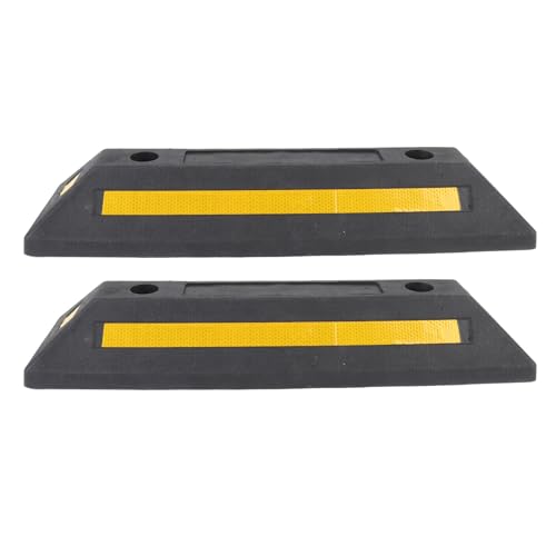 Fabater 2pcs Heavy Duty Gummi Parkplatz Stopper Effizienter Parkanleitung Block für Autowagen Garagenradstopp von Fabater