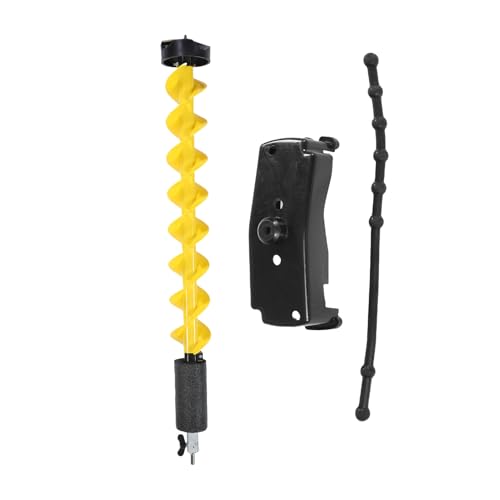 Fabater Eisschnecken, 5 -Zoll -Kabelstrombohrer, Eisfischerschneckenbohrer, 41,3 Zoll/105 Cm Länge, Gelb, Gelb Fabater Eisschnecken, 5 -Zoll -Kabelstrombohrer, Eisfischerschneckenbohrer, 41,3 Zoll/105 Cm Länge, Gelb, Gelb von Fabater