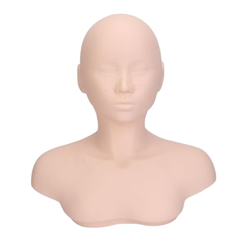 Fabater Make-up-Übungs-Mannequin-Kopf, Massage-Make-up-Übungs-Trainingskopf mit Schulter, Weicher, Bequemer Touch-Mannequin-Kopf-Modell, ästhetischer Puppenkopf für Massage für Salons Fabater Make-up-Übungs-Mannequin-Kopf, Massage-Make-up-Übungs-Trainingskopf mit Schulter, Weicher, Bequemer Touch-Mannequin-Kopf-Modell, ästhetischer Puppenkopf für Massage für Salons von Fabater