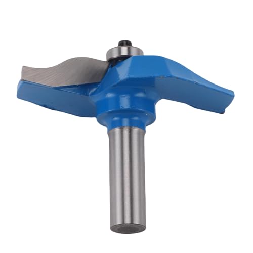 Fabater OGEE Erhöhtes Panel Router Bitlable Stabilität für Tür Holzbearbeitungsschrank Cutter Cutter Blaues Dünn 12 Mmx76,2 Mm, Industriegrad Router Bit für Handgefertigte Schubladen oder von Fabater