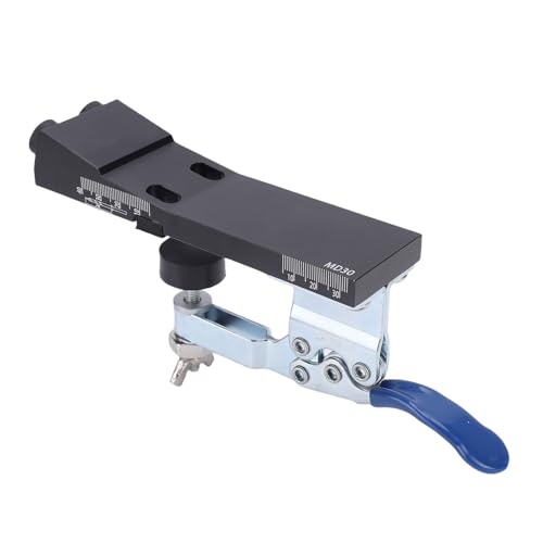 Fabater Taschenlochbohranleitung mit Bohrer -Bit -Positionierungslineal für Holzarbeiter 15 Grad Angular Hole Drill Handbuch für Handwerksmann Aluminiumlegierung Material von Fabater