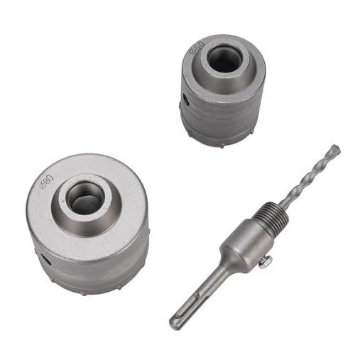 Fabater Wall -Loch -Säge SET SETTE LAUF DEM 60 MM ELEKTRISCHE HAMMER BRAGE OPTER für Rotes Ziegelstein 1PC Anschlussstange Enthalten von Fabater