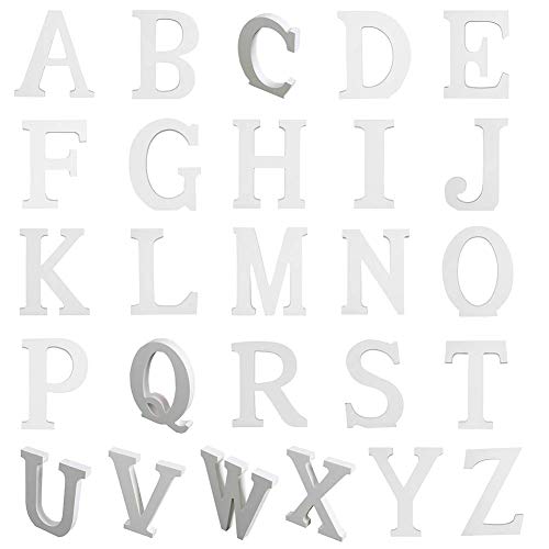 Holzbuchstaben-Alphabet-Dekoration, 15 Cm Hohe Alphabet-Dekoration, Großer Wandbehang für Büro (6) von Fabater