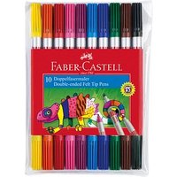 FABER-CASTELL Filzstifte farbsortiert, 10 St. von Faber-Castell