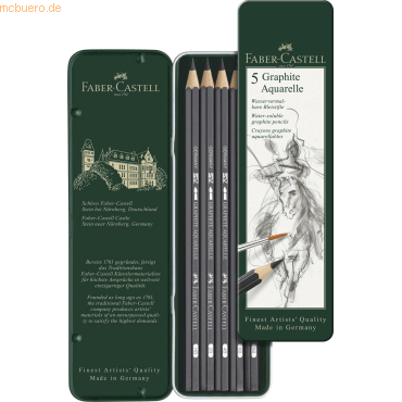 Faber Castell Bleistift Graphit Aquarelle VE=5 Stück Faber Castell Bleistift Graphit Aquarelle VE=5 Stück von Faber Castell