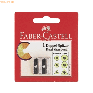 Faber Castell Doppelspitzer Metall auf Blisterkarte von Faber Castell