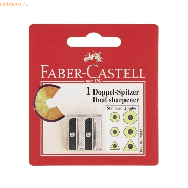 Faber Castell Doppelspitzer Metall auf Blisterkarte Faber Castell Doppelspitzer Metall auf Blisterkarte von Faber Castell