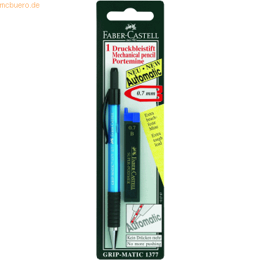 Faber Castell Druckbleistift Grip Matic 0,7mm + 12 Feinminen auf Blist von Faber Castell