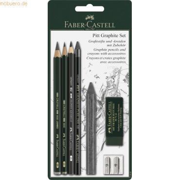 Faber Castell Reisskohlestift Pitt Graphite Set Blisterkarte von Faber Castell