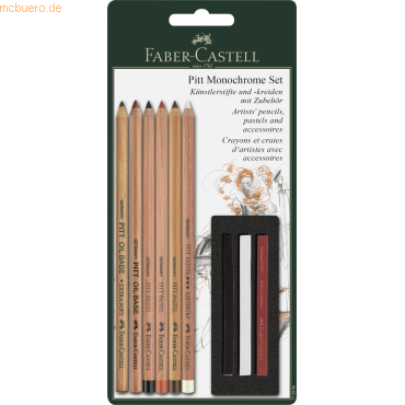 10 x Faber Castell Reisskohlestift Pitt Monochrome Blisterkarte 10 x Faber Castell Reisskohlestift Pitt Monochrome Blisterkarte von Faber Castell