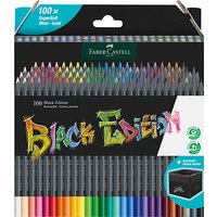 FABER-CASTELL Black Edition Buntstifte farbsortiert, 100 St. von Faber-Castell