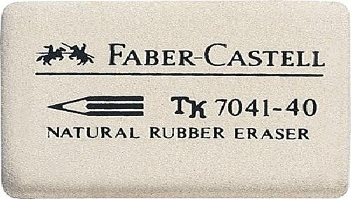 10er Packung Faber-Castell 184140 Radiergummi 7041-40 34x26x8mm (10, 34x26x8mm) von Faber-Castell