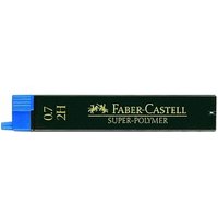 FABER-CASTELL SUPER-POLYMER Bleistiftminen schwarz 2H 0,7 mm, 12 St. von Faber-Castell