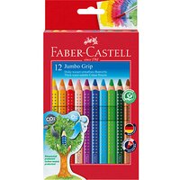 FABER-CASTELL Jumbo GRIP Buntstifte farbsortiert, 12 St. von Faber-Castell