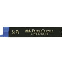 FABER-CASTELL SUPER-POLYMER Bleistiftminen schwarz 2B 0,7 mm, 12 St. von Faber-Castell