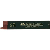 FABER-CASTELL SUPER-POLYMER Bleistiftminen schwarz 2H 0,5 mm, 12 St. von Faber-Castell