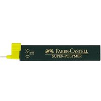 FABER-CASTELL SUPER-POLYMER Bleistiftminen schwarz B 0,35 mm, 12 St. von Faber-Castell