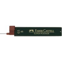FABER-CASTELL SUPER-POLYMER Bleistiftminen schwarz B 0,5 mm, 12 St. von Faber-Castell