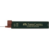 FABER-CASTELL SUPER-POLYMER Bleistiftminen schwarz HB 0,5 mm, 12 St. von Faber-Castell