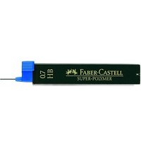 FABER-CASTELL SUPER-POLYMER Bleistiftminen schwarz HB 0,7 mm, 12 St. von Faber-Castell