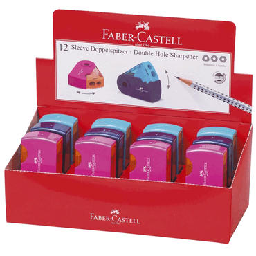 12 x Faber-Castell Doppelspitzdose SLEEVE Trend sortiert. von Faber-Castell