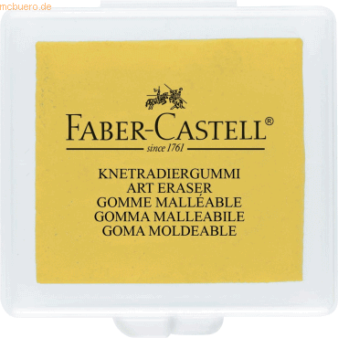 18 x Faber Castell Knetradierer Art Eraser gelb/rot/blau Kunststoffbox von Faber Castell