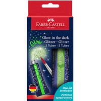 2 FABER-CASTELL Glitzer Glow in the dark Bastelkleber 2 x 12,0 g von Faber-Castell