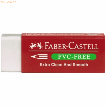 Faber Castell Radierer Kunststoff PVC-Free weiß von Faber Castell