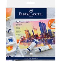 24 FABER-CASTELL Aquarellfarben farbsortiert 24 x 9,0 ml von Faber-Castell