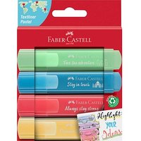 FABER-CASTELL TL 46 Pastell Textmarker farbsortiert, 4 St. von Faber-Castell