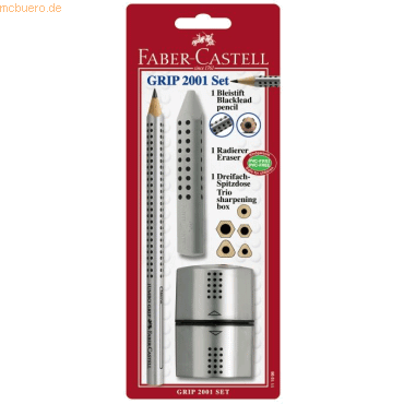 Faber Castell Bleistift Jumbo Grip B inkl. Radierer und Spitzdose auf von Faber Castell