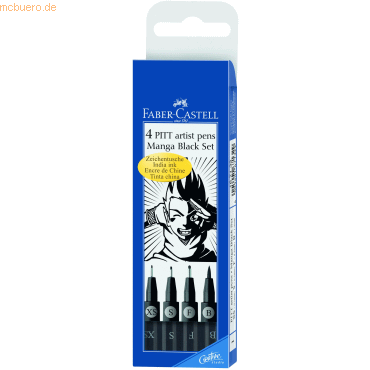 Faber Castell Tuschestift Pitt Artist Pen Manga Black sortiert mm schw Faber Castell Tuschestift Pitt Artist Pen Manga Black sortiert mm schw von Faber Castell