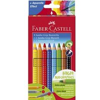 FABER-CASTELL Jumbo GRIP  Buntstifte farbsortiert, 8 St. von Faber-Castell
