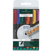 FABER-CASTELL MULTIMARK Folienstifte-Set farbsortiert permanent 8 St. von Faber-Castell