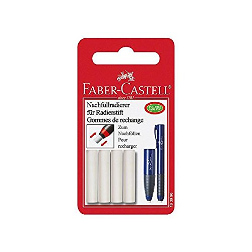 Ersatzradierer Eraser Pen Kunststoff auf Blisterkarte von Faber-Castell