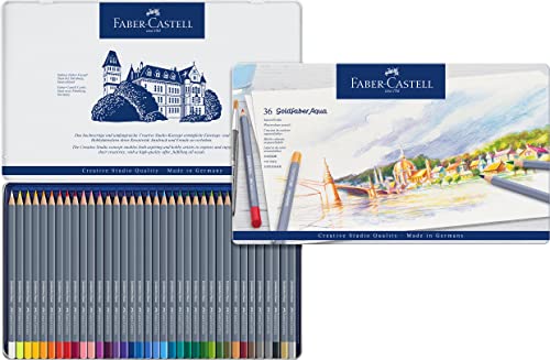 FABER-CASTELL 114636 - Aquarellstifte Goldfaber, 36-teiliges Buntstifte Set, bruchsicher, vollständig wasservermalbar FABER-CASTELL 114636 - Aquarellstifte Goldfaber, 36-teiliges Buntstifte Set, bruchsicher, vollständig wasservermalbar von Faber-Castell