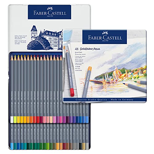 FABER-CASTELL 114648 - Aquarellstifte Goldfaber, 48-teiliges Buntstifte Set, bruchsicher, vollständig wasservermalbar FABER-CASTELL 114648 - Aquarellstifte Goldfaber, 48-teiliges Buntstifte Set, bruchsicher, vollständig wasservermalbar von Faber-Castell